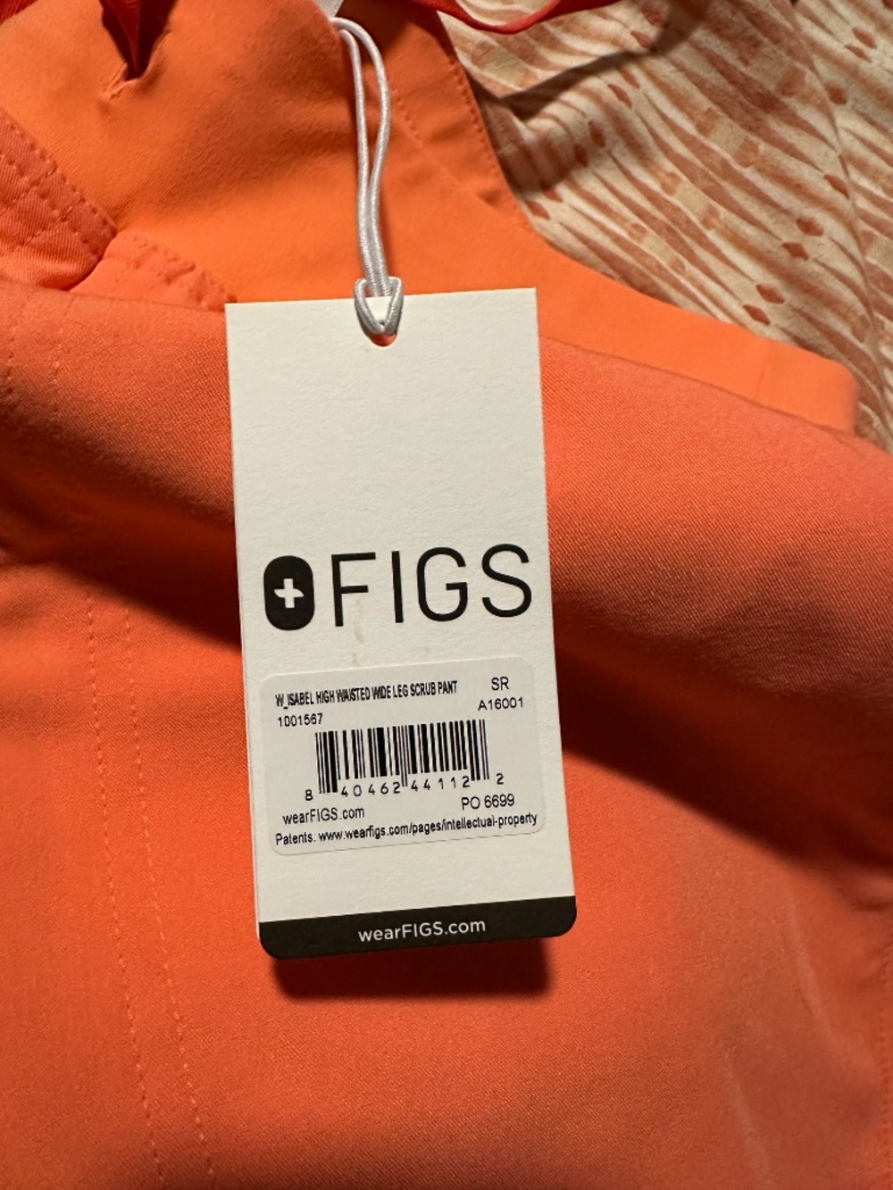 FIGS Isabel High Waisted Wide Leg Scrub Pants Small Sunset Drift NWT Limited - Picture 2 of 3
